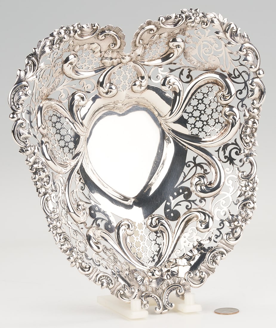 Gorham Sterling Silver Heart Shaped Bowl (1 of 13)