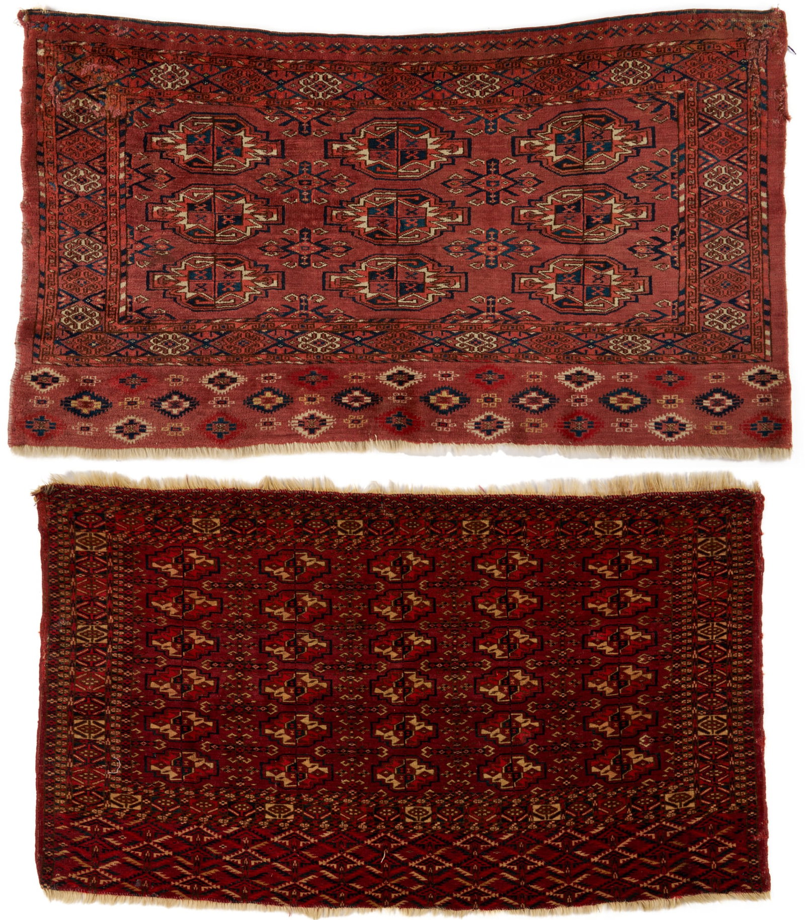 2 Antique Turkmen Tribal Chuval Weavings, Yomud & Tekke (1 of 18)