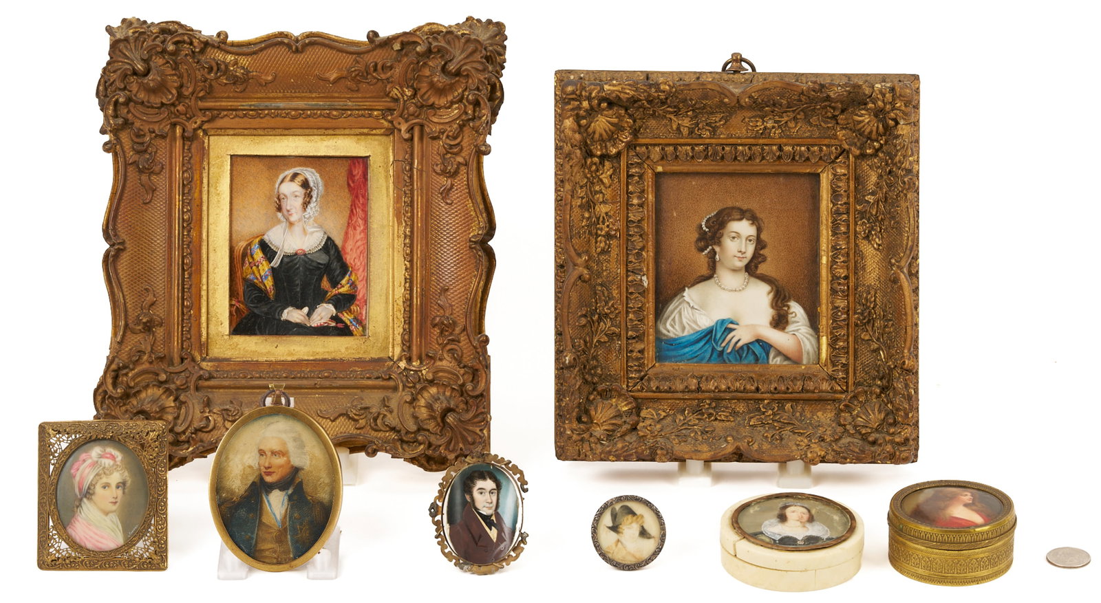 8 Miniature Portraits and Portrait Boxes (1 of 20)