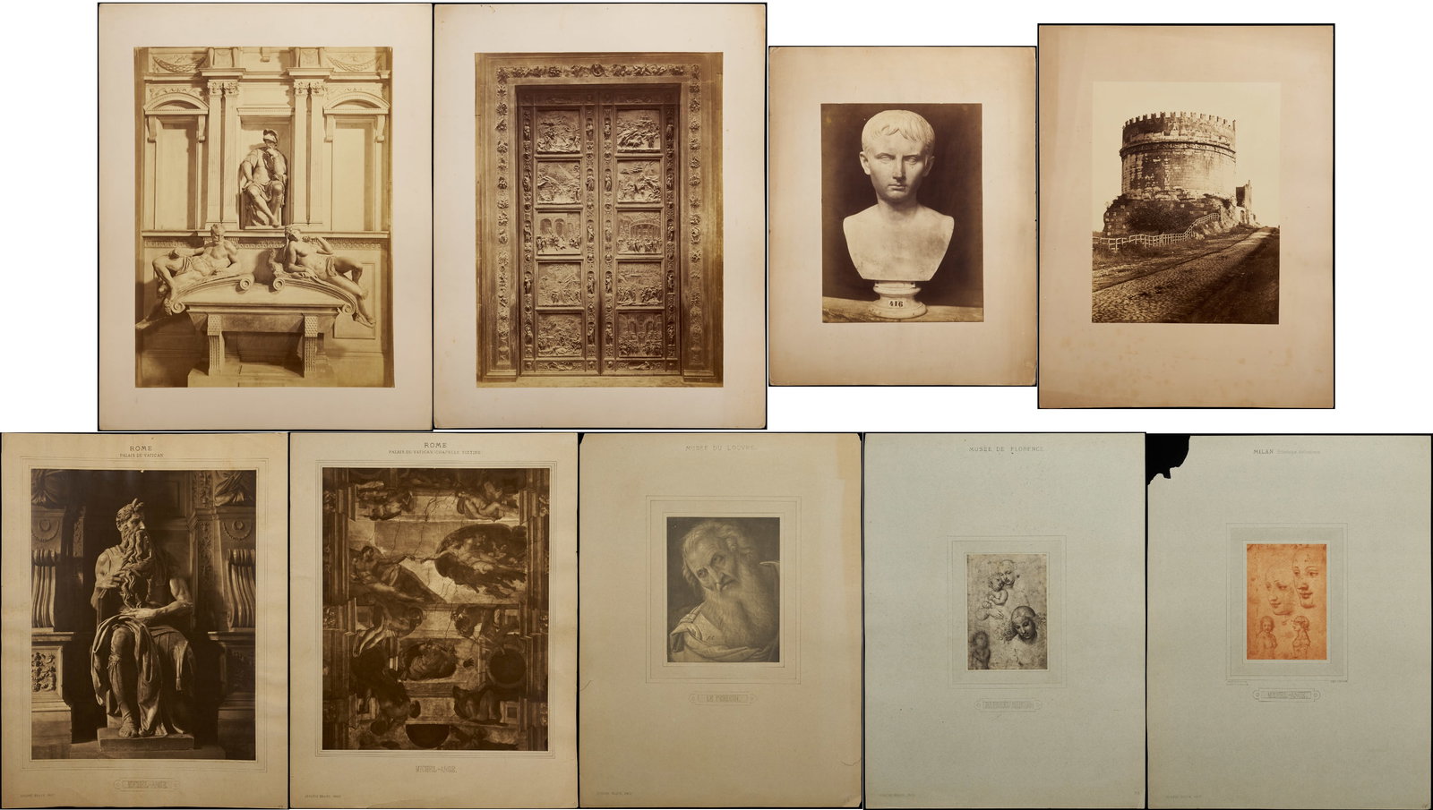 9 Early Photographs w/ Italian Subjects Incl. Fratelli Alinari & Adolphe Braun (1 of 19)