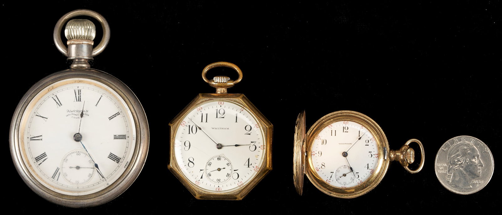 3 Waltham Pocket Watches (1 of 11)