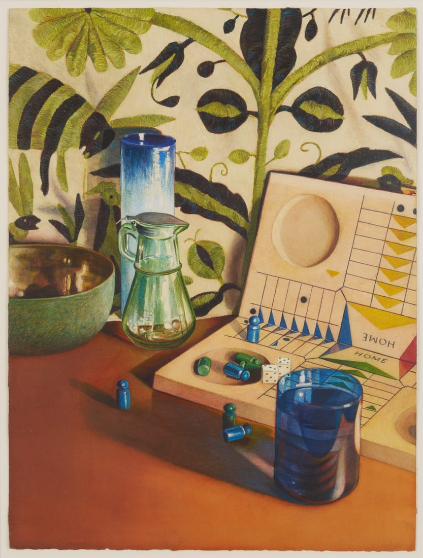 Anne Miotke Watercolor, Game XI: Parcheesi (1 of 10)