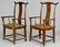 Pair of Chinese Hardwood Yokeback Armchairs, Modern - 2