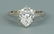 Pear-shaped D color diamond, GIA