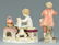 2 Meissen Figures: Tea and Music - 3