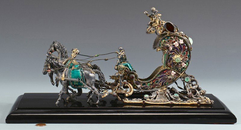 Faberge Style Enameled Troika (1 of 10)