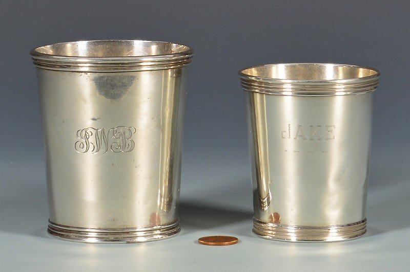 2 Merriman TN Coin Silver Julep Cups (1 of 9)