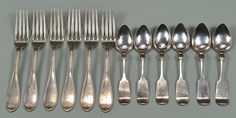 6 Calhoun Nashville spoons plus 6 forks (1 of 6)