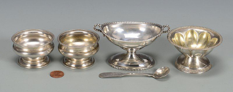 TN Coin Silver Salt Cellars & Spoon (1 of 10)