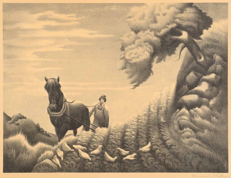 Bernard Steffen Lithograph Upland Jul 18 2015 Case Antiques