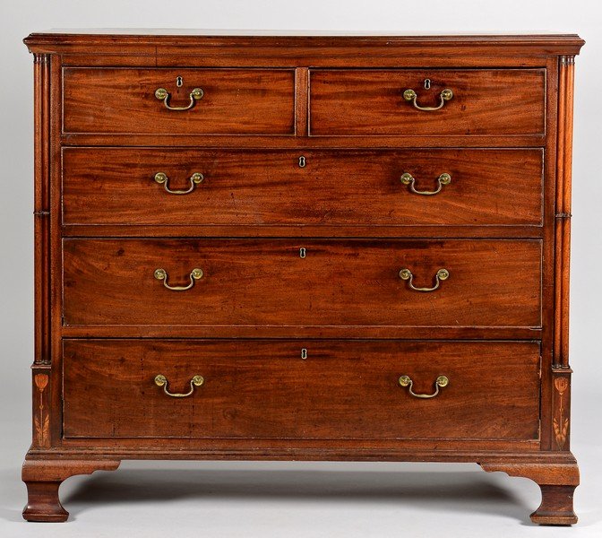 George III Floral Inlaid Chest of Drawers (1 of 10)