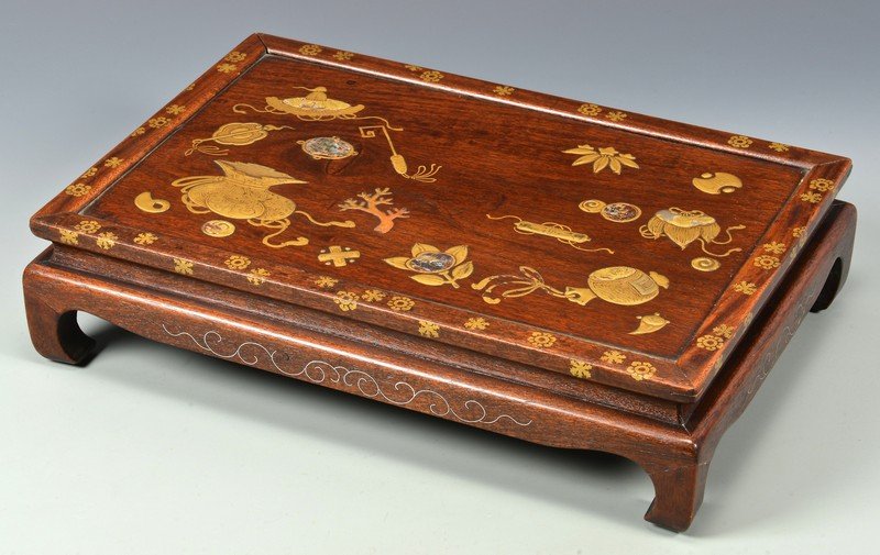 Japanese Lacquered Inlaid Table Tray (1 of 9)