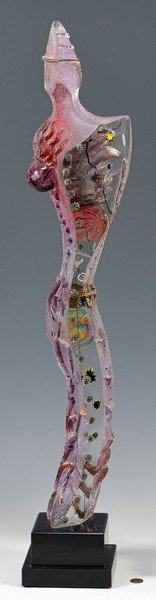 Susan Gott Glass Figurative Sculpture, Shaman III (1 of 10)