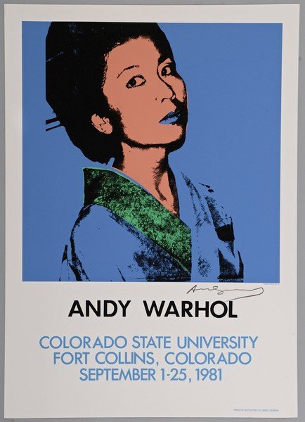 Andy Warhol signed poster, Kimiko Powers (1 of 5)