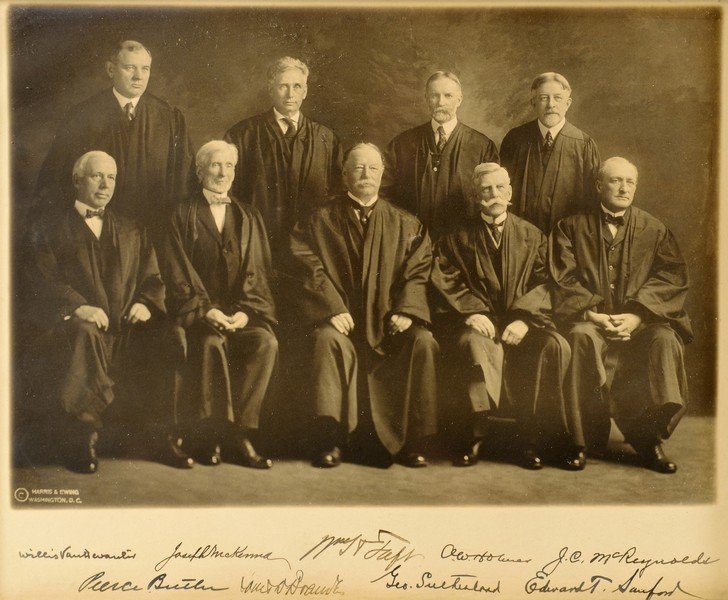 Taft Supreme Court Photograph, signed (1 of 7)