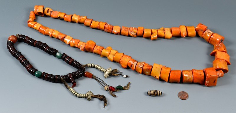Ancient Beads including Tibetan Coral (1 of 7)