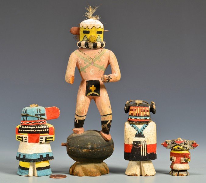 4 Hopi Native American Kachina Dolls (1 of 9)