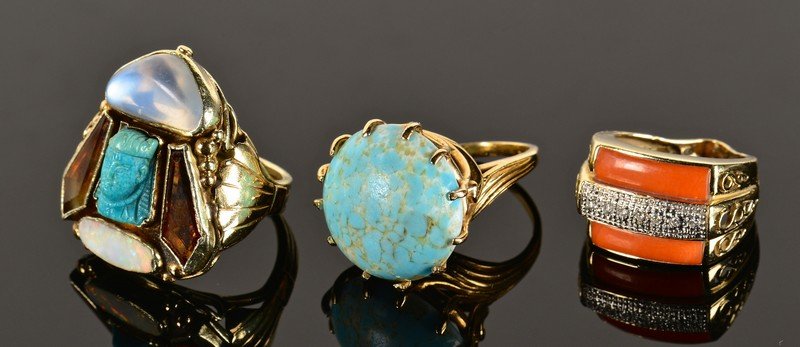 Three 14K Fashion Rings (1 of 10)