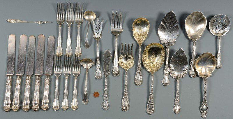 Group Vintage Sterling Flatware, 28 items (1 of 10)