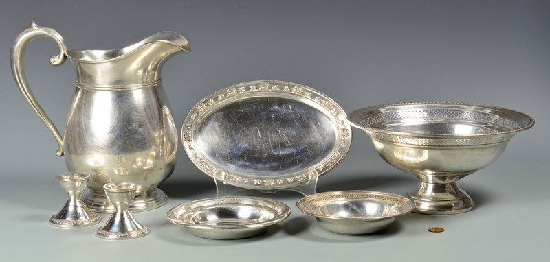 Group Sterling Hollowware, 6 items (1 of 10)