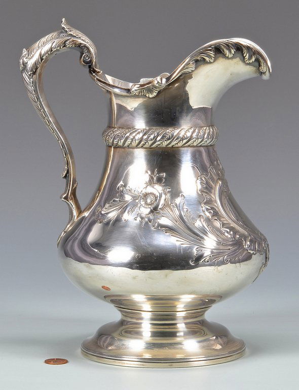 Bailey Sterling Silver Pitcher, c. 1855 (1 of 9)