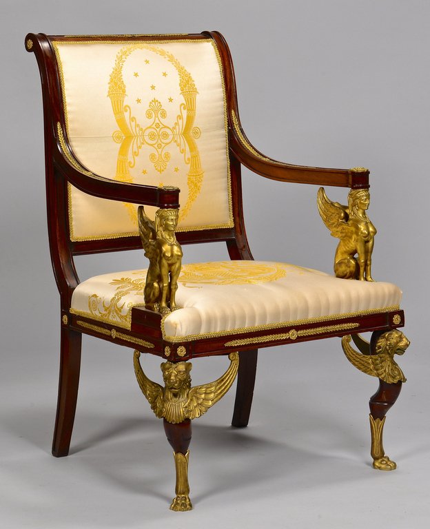 French Empire Armchair with Bronze Mounts (1 of 10)