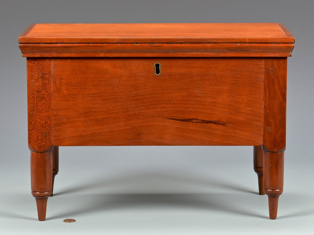 Miniature Middle TN Cherry Box, Turned Feet (1 of 10)