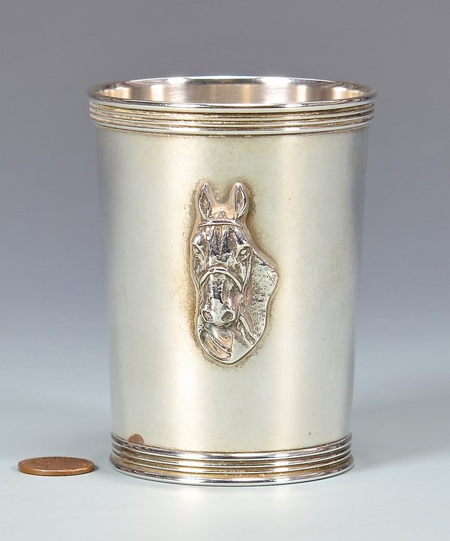 Sterling Julep Cup, Applied Horse Head (1 of 8)
