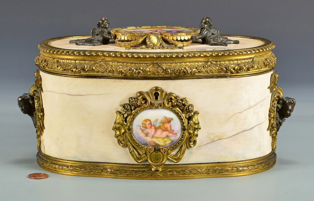 French Dresser Box w/ Bronze Ormolu Mounts (1 of 10)