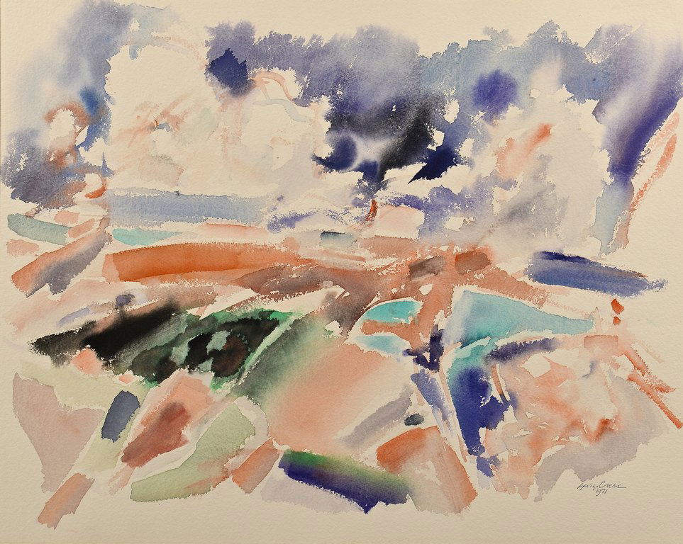 George Cress TN Cubist Watercolor (1 of 4)