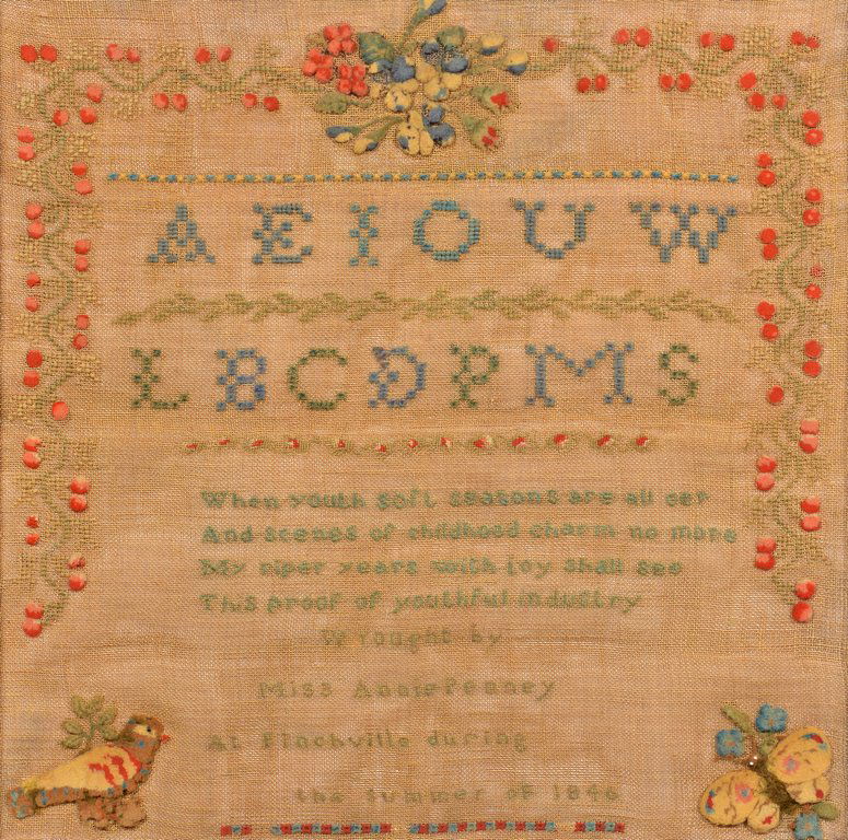 1840 Sampler, Finchville, KY. Strawberry Design (1 of 7)
