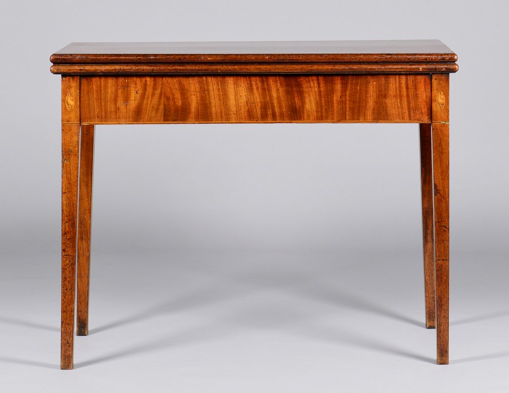 English Hepplewhite Inlaid Card Table (1 of 10)