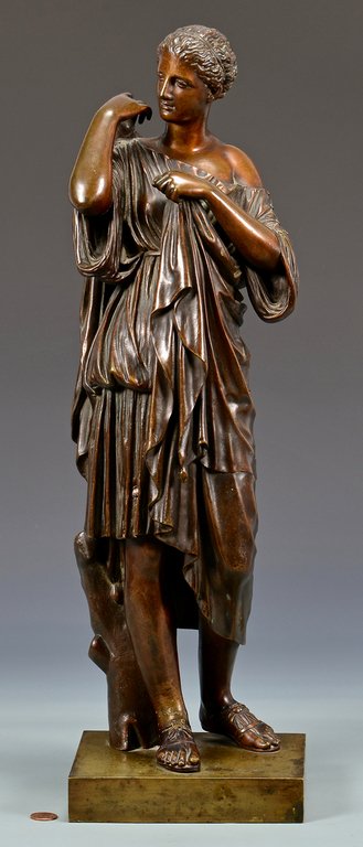 French Bronze Classical Figure Sculpture, Sauvage (1 of 10)