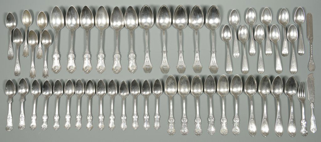 54 pcs coin and sterling, early patterns (1 of 8)