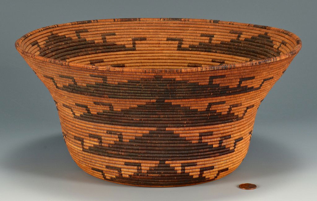 Native American Pomo Coiled Basket Bowl (1 of 9)