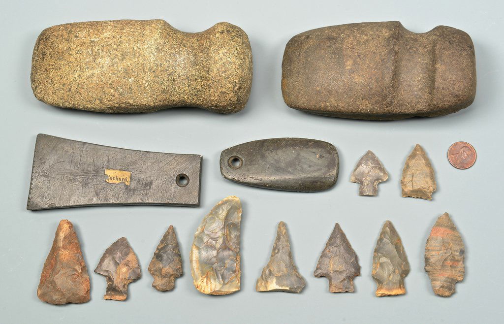 Group Native American Carved Stone Artifacts (1 of 10)