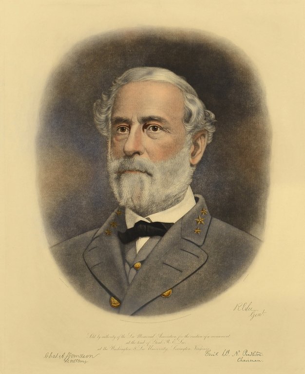 Robert E. Lee Memorial Engraved Portrait, 1870 (1 of 9)