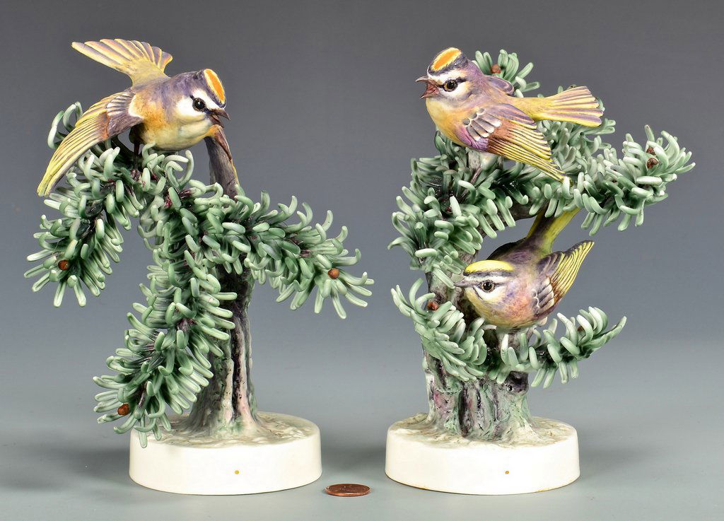 Pair Dorothy Doughty Birds, Kinglet Golden Crowns (1 of 7)