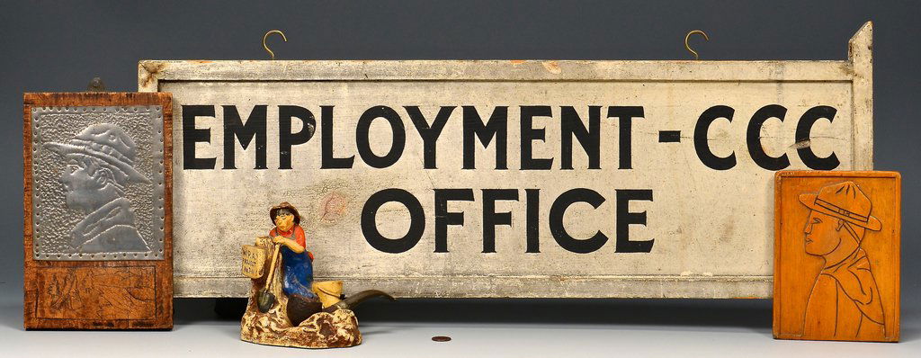 4 Folk Items, Boy Scout & WPA (1 of 10)