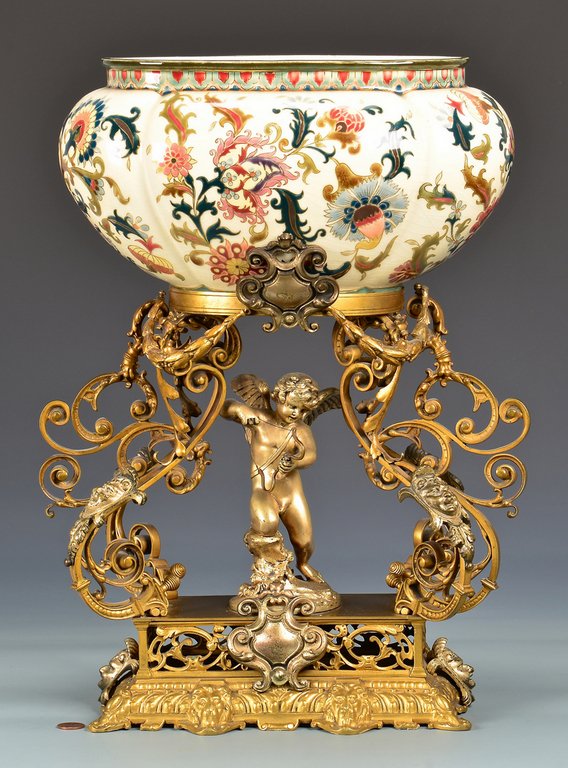 Zsolnay Ceramic & Gilt Centerpiece (1 of 10)