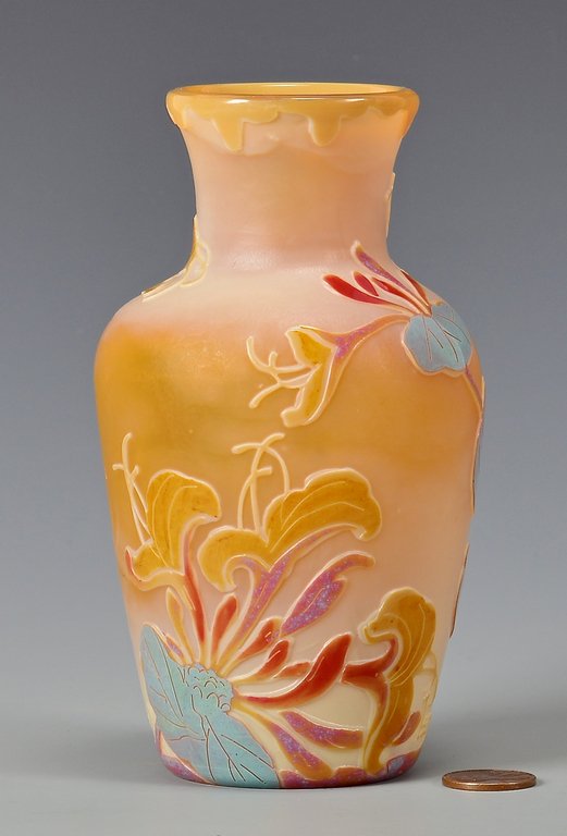 Legras Cameo Art Glass Vase (1 of 8)