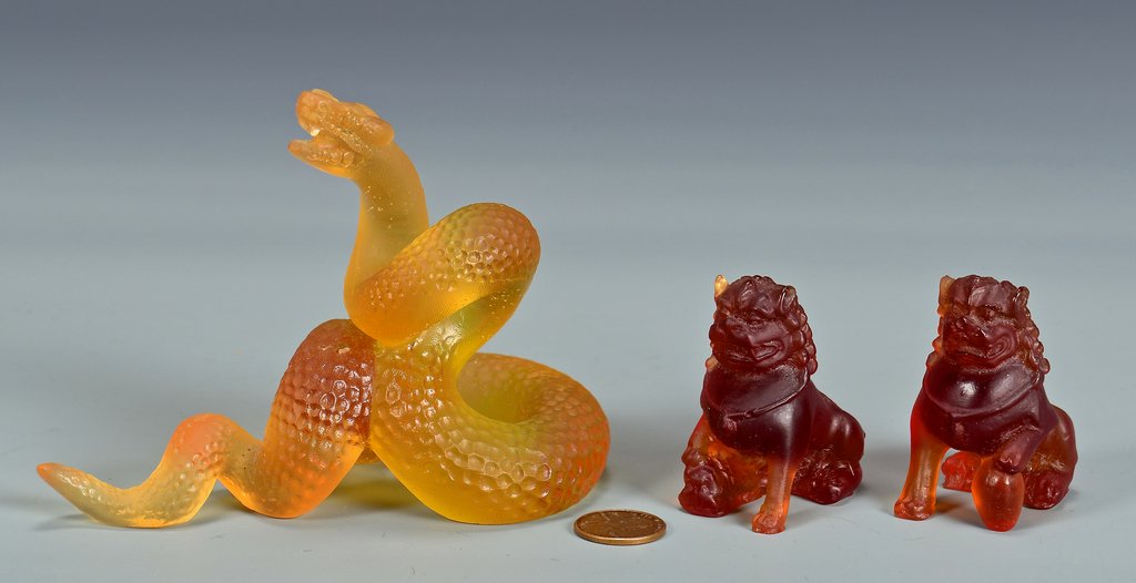 Daum Glass Snake and Lions (1 of 10)