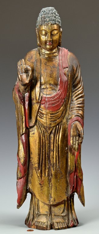 Large Gilt Lacquered Buddha (1 of 7)