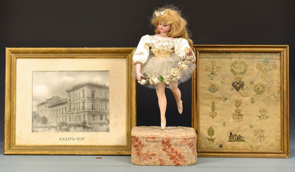 French Vichy Doll Automaton, Knaffl-Hof Building Print, (1 of 10)