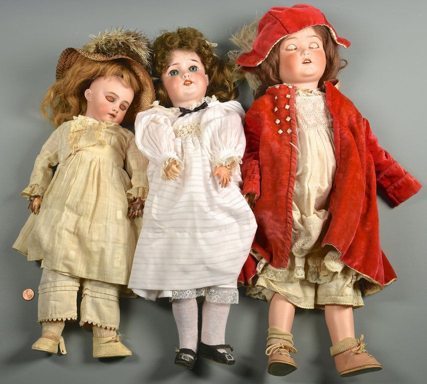 3 German dolls inc. Kestner Bru type (1 of 10)