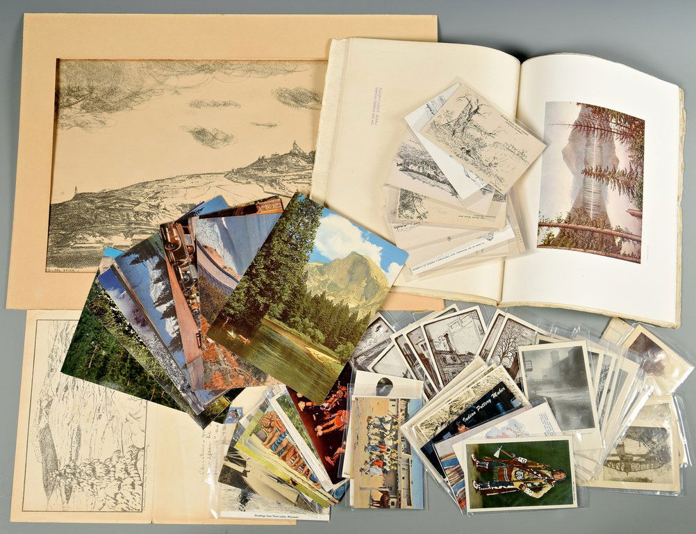 Branson G. Stevenson Lithographs and additional Western (1 of 10)