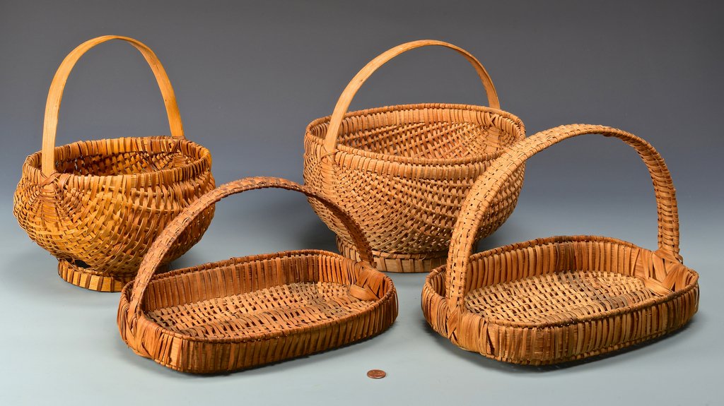 4 Cherokee Split Oak Baskets (1 of 10)