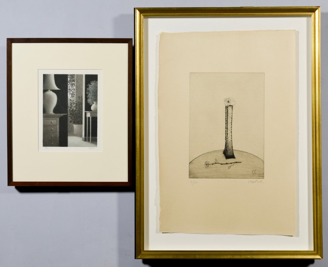 Kipness Colored Lithograph & Wunderlich Drypoint (1 of 10)