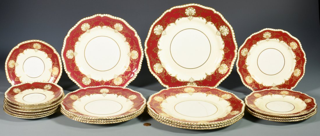 Assorted pcs Red Hatfield Porcelain dinnerware (1 of 5)
