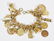 Gold Charm Bracelet, 94.4 grams, 22 charms